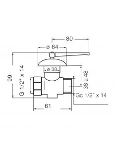 Llave Gas Con Campana Fv 01...