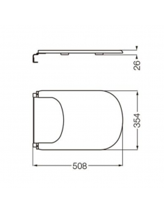 Tapa Bidet Ferrum Bari Blanco