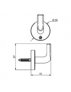 Percha Fv N2 Cipres 166 Cromo