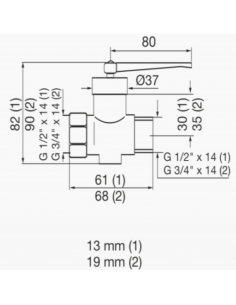 Llave Gas Mh Fv 810.01...