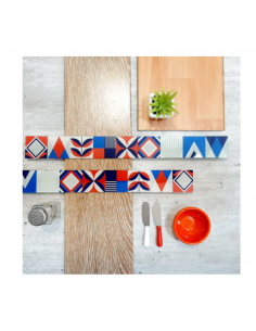 Guarda Tiles Rojo - Azul -...