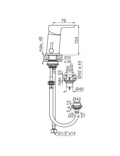 Monocomando Bidet Fv B5...