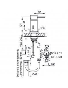 Monocomando Bidet Fv 87...